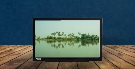 Design And Display of AOC I1601FWUX Portable monitor